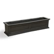 Pemberly Row 4ft Traditional Plastic Window Box in Espresso Finish