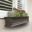 Pemberly Row 4ft Traditional Plastic Window Box in Espresso Finish