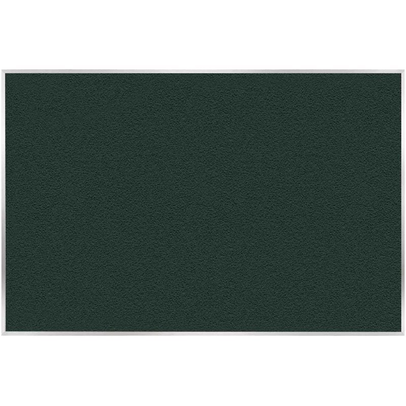 Pemberly Row Vinyl 4' x 6' Bulletin Board with Aluminum Frame in Ebony Brown