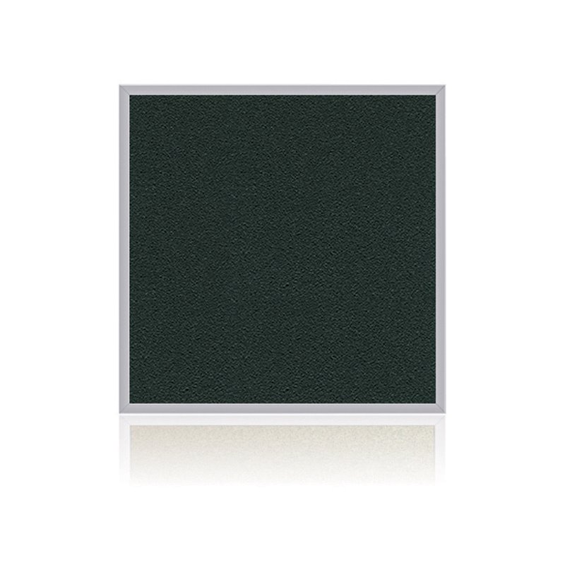 Pemberly Row Vinyl 4' x 4' Bulletin Board with Aluminum Frame in Ebony Brown