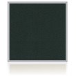 Pemberly Row Vinyl 4' x 4' Bulletin Board with Aluminum Frame in Ebony Brown