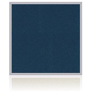 Pemberly Row Vinyl 4' x 4' Bulletin Board with Aluminum Frame in Navy