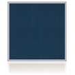 Pemberly Row Vinyl 4' x 4' Bulletin Board with Aluminum Frame in Navy