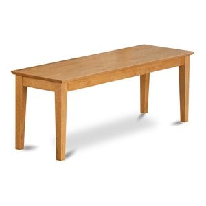 Pemberly Row 18&quot Traditional Wood Bench in Luxurious Oak Finish