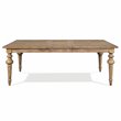 Pemberley Row Pine Snowy Desert Brown Dining Table Rectangular Extendable 66