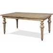 Pemberley Row Pine Snowy Desert Brown Dining Table Rectangular Extendable 66
