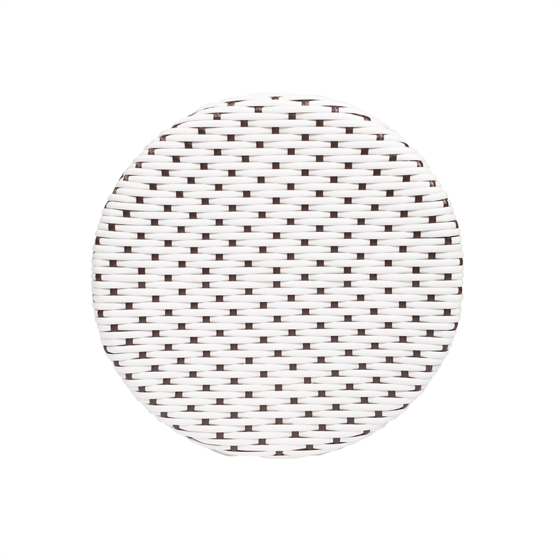 Pemberly Row Contemporary Round Rattan 30