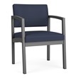 Pemberly Row Reception Waiting Room Guest Chair-Charcoal Steel-Blue
