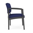 Pemberly Row Reception Waiting Room Guest Chair-Charcoal Steel-Blue