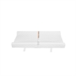 Pemberly Row Contemporary Vinyl Cover Contoured Changing Pad in White