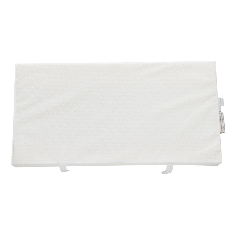 Pemberly Row Contemporary Vinyl Cover Contoured Changing Pad in White