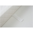 Pemberly Row Contemporary Vinyl Cover Contoured Changing Pad in White