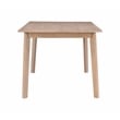 Pemberly Row Mid-Century Dining Table in Natural Brown Stained Wood
