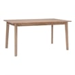 Pemberly Row Mid-Century Dining Table in Natural Brown Stained Wood