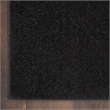 Pemberly Row Contemporary 9' x Square Black Fabric Outdoor Rug