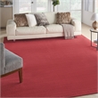 Pemberly Row Contemporary 9' x 12' Fabric Brick Red Outdoor Area Rug
