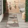 Pemberly Row Contemporary 2' x 6' Natural Outdoor Indoor/Outdoor Rug