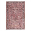 Pemberly Row Machine Washable 9' x 12' Brick Fabric Vintage Area Rug
