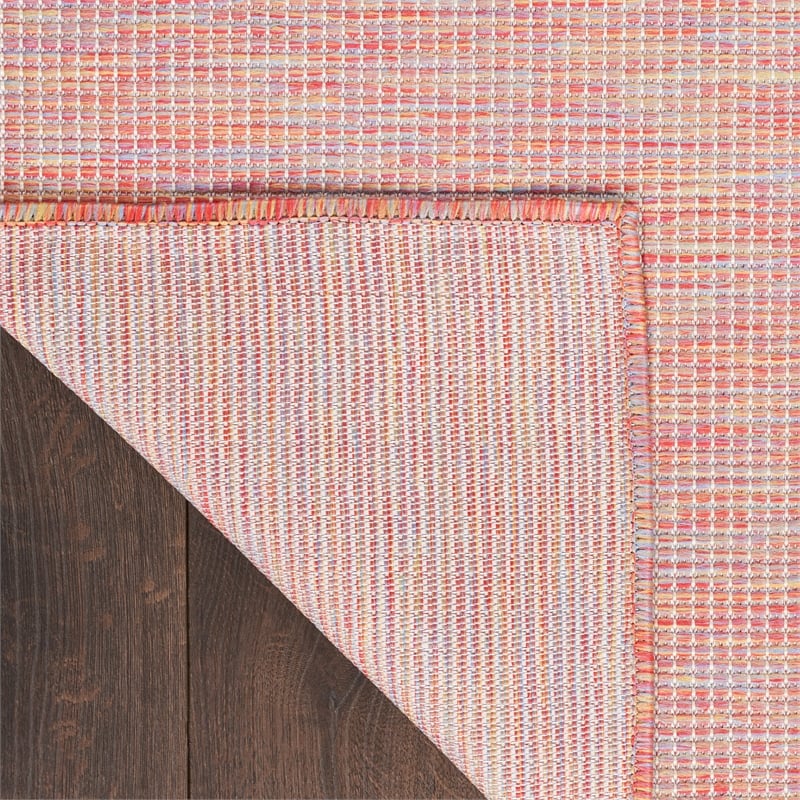 Pemberly Row Contemporary 6' x 9' Rainbow Modern Indoor/Outdoor Rug