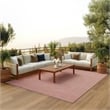 Pemberly Row Contemporary 6' x 9' Rainbow Modern Indoor/Outdoor Rug
