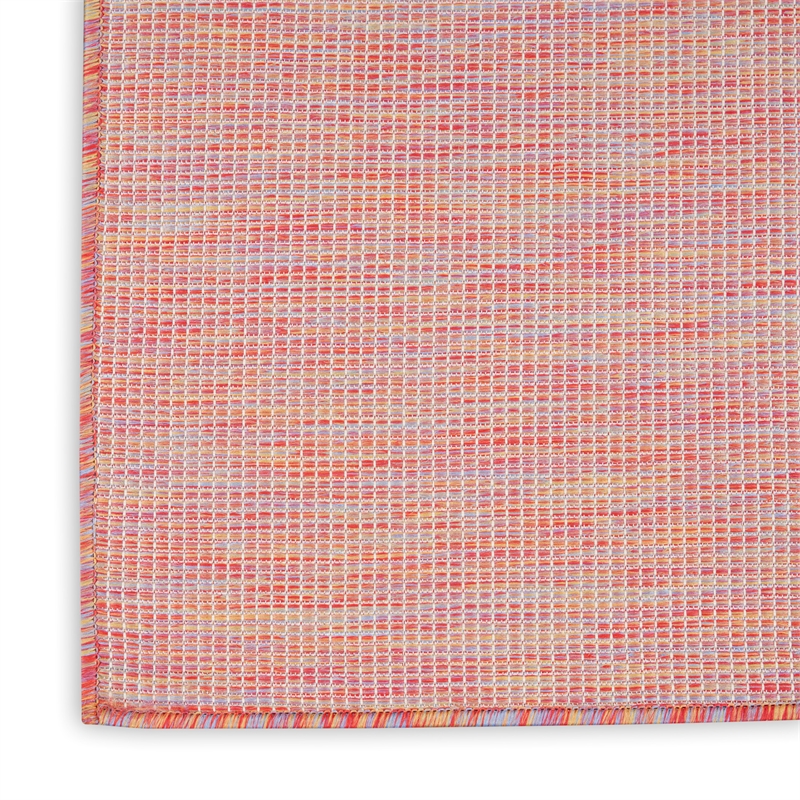 Pemberly Row Contemporary 7' x 10' Rainbow Modern Indoor/Outdoor Rug