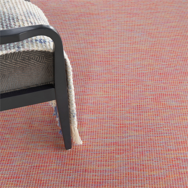 Pemberly Row Contemporary 7' x 10' Rainbow Modern Indoor/Outdoor Rug