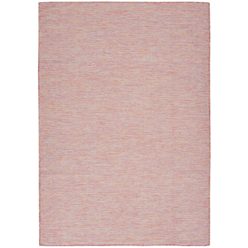 Pemberly Row Contemporary 8' x Round Rainbow Modern Indoor/Outdoor Rug