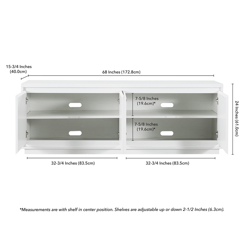 Pemberly Row Contemporary Engineered Wood 68