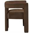 Pemberly Row Modern / Contemporary Brown Velvet Dining Chair