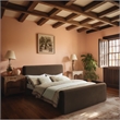 Pemberly Row Modern / Contemporary Fabric Brown Velvet Full Bed