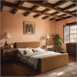 Pemberly Row Modern / Contemporary Fabric Saddle Velvet King Bed