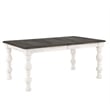 Pemberly Row Contemporary Weathered White 84 in. Wood Dining Table