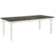Pemberly Row Contemporary Weathered White 84 in. Wood Dining Table