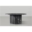 Pemberly Row Modern / Contemporary Marble Black Marble Coffee Table