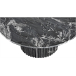 Pemberly Row Modern / Contemporary Marble Black Marble Coffee Table