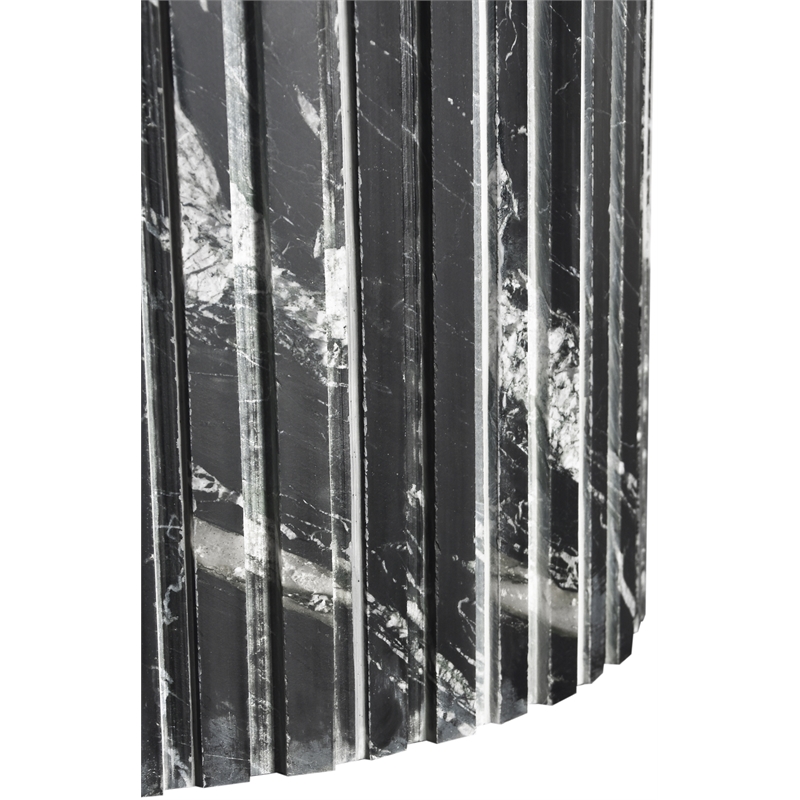 Pemberly Row Modern / Contemporary Marble Black Marble Coffee Table
