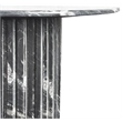Pemberly Row Modern / Contemporary Marble Black Marble Coffee Table