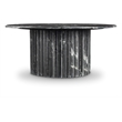 Pemberly Row Modern / Contemporary Marble Black Marble Coffee Table