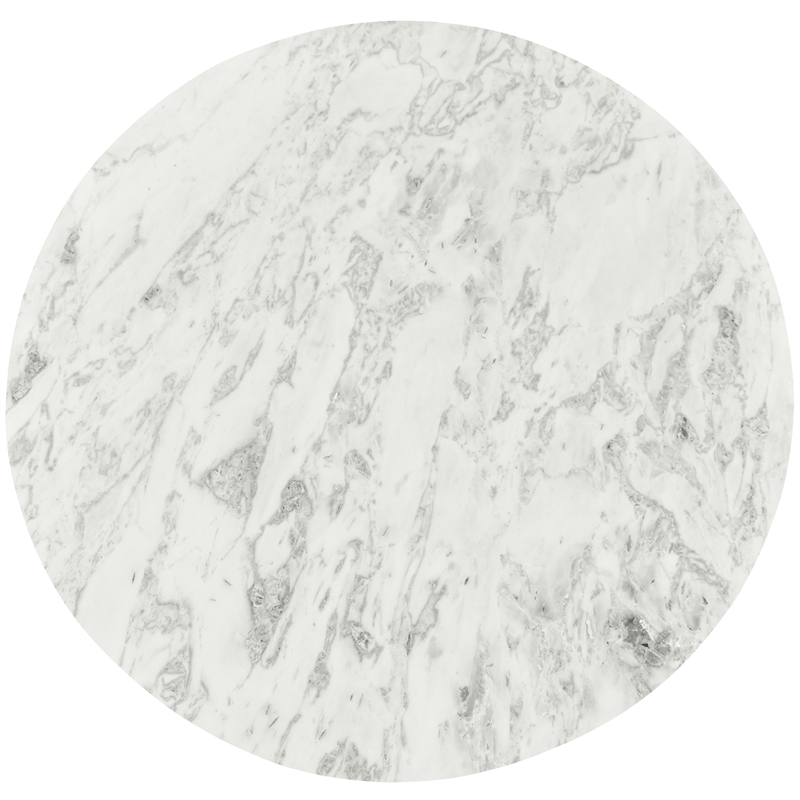 Pemberly Row Modern / Contemporary Marble White Marble Coffee Table