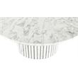 Pemberly Row Modern / Contemporary Marble White Marble Coffee Table