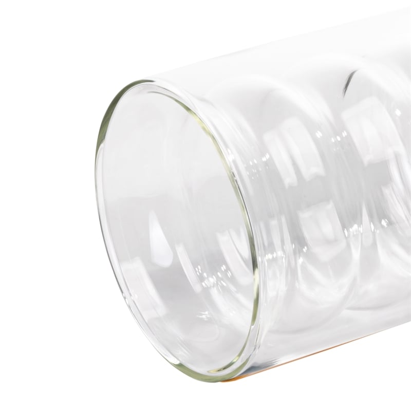 Pemberly Row Waves Transitional Glass Water Glasses in Clear (Set of 4)