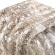 Pemberly Row Love Knot Gray Faux Marble Indoor / Outdoor Accent Stool
