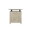 Pemberly Row 3-drawer 1-door Floral Carved Solid Wood Desk in Gray