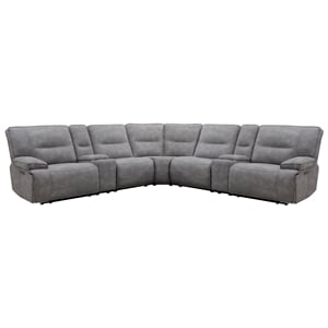 Pemberly Row 7Piece Power Zero Gravity Reclining Adjustable Headrest Sectional