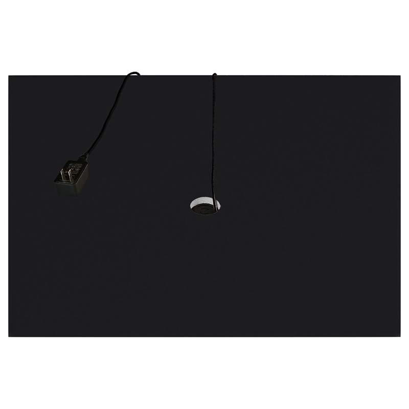 Pemberly Row 4-Shelf Wood Display Curio Cabinet with LED Lighting in Black