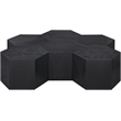 Pemberly Row Contemporary Wood 6-Pc. Black Oak Wood Coffee Table