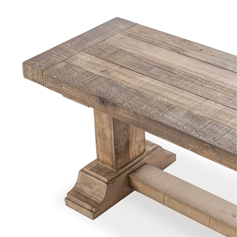 Pemberly Row Modern Transitional Reclaimed Pine Wood 71