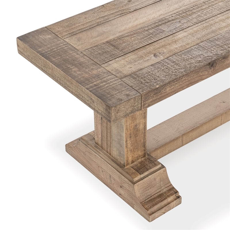 Pemberly Row Modern Transitional Reclaimed Pine Wood 71