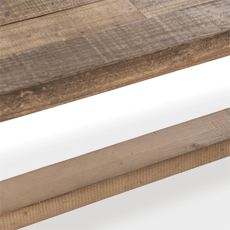 Pemberly Row Modern Transitional Reclaimed Pine Wood 71