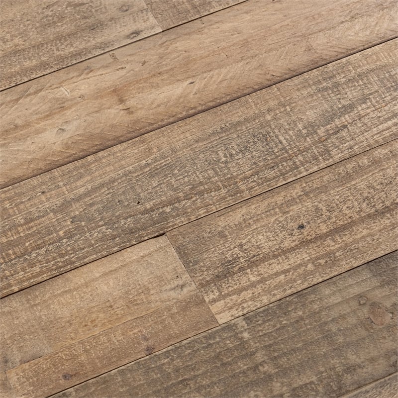 Pemberly Row Modern Transitional Reclaimed Pine Wood 71